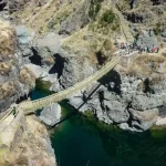 Puente queswachaca hecho en base a plantas